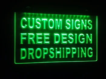 Design dine egne Brugerdefinerede POBJ LED Neon Lys Tilmelde Bar, der er åben Dropshipping udsmykning butik, håndværk led