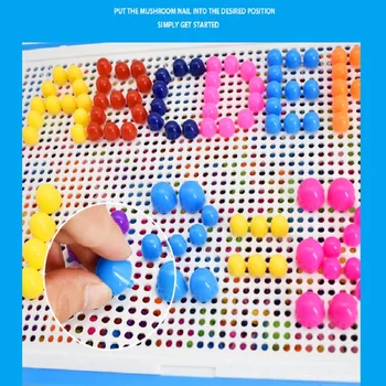 3D Negle Mosaik Puslespil ABS-Blokke Børn Legetøj Sammensat Billede Kreative Mosaik Kit Pædagogisk Legetøj Knappen Art Kids Xmas Gave
