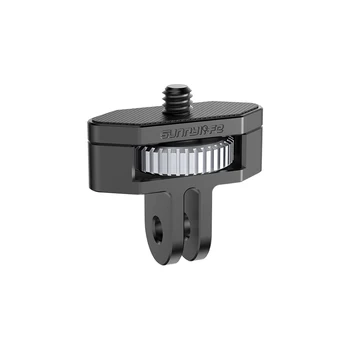 1/4 GoPro Metal Adapter 360 Rotation Justerbar Aluminium Legering Adaptere til Pocket 2/Insta360 En X2/SLR Kamera
