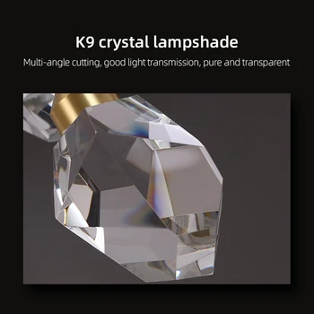 2021 Nye Luksus Diamant Kobber Krystal Lysekrone Lys Spisestue, Soveværelse, Stue Restaurant Lamp Hotel Villa Boligindretning
