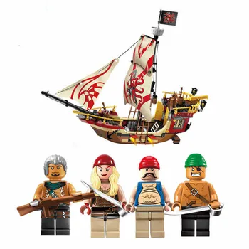 1311 Nye Pirat-Serien Bygning Puslespil Kreative Børns Fødselsdag Julegave Legetøj