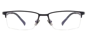 Metal Halvdelen Rim Briller Fleksible Briller Mode Nærsynethed Recept Briller Til Mænd Briller