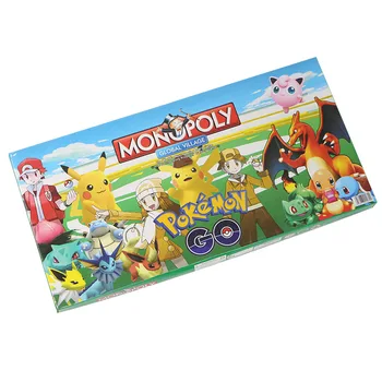 Pokemon Monopol Pokemon engelske brætspil Board kort Spil Family gathering Pokémon Pikachu Tabel Spil Venner indsamling toy
