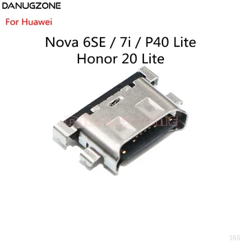 100PCS/Masse Til Huawei Honor 20 Lite / NOVA 6SE 7i / P40 Lite USB-Opladning Port-Stikket Oplade Stik Plug-Dock