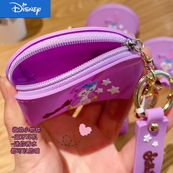 Disney Duffy Bære Stellalou Tegnefilm Silica Gel Mønt Pung Tasker, Nøgleringe Bluetooth Headset Nøglering Oplagring Taske til Piger Gaver
