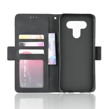 For LG G8X ThinQ Flip Case Luksus Wallet Cover 360 Beskyttelse for LG g8 ' s ThinQ Tilfælde LG G8 X G 8 S Tynd Q-Læder-Kort Slot Funda