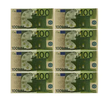 Farve Eurosedler 10stk/lot EUR 50 Guld Folie Seddel til Indsamling og Gaver EU-Penge Udsøgt Håndværk