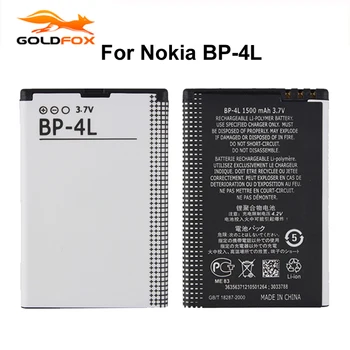 GOLDFOX Mærke 1pc 1500mAh BP-4L Batteri Til Nokia E61i E63 E90 E95 E71 6650F N97 N810 E52, E72 BP4L BP-4L Telefon Batterier