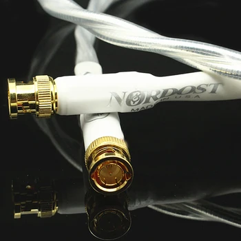 Hifi 75 ohm Koaksial Digital AES-EBU-interconnect-kabel med forgyldt BNC Stik