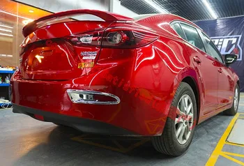 For Mazda 3 M3 Axela sedan(4DR) 2017 2018 ABS Chrome Bageste Tåge Lys Lampe Dække Trim Støbning Bezel Pynt