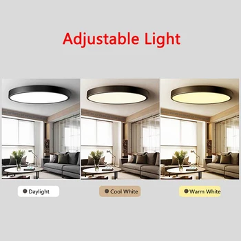 LED Badeværelse Loft Lys, Vandtæt, Varm, Kølig Dagslys Hvidt Lys Montering Justere 3 Farver