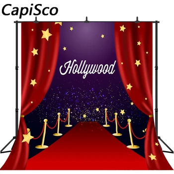 Capisco fødselsdag foto baggrunde Røde løber til VIP-arrangement stjernede biograf indretning hollywood party baggrund photocall fotografering