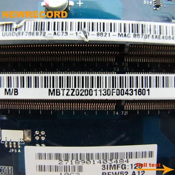 NEWRECORD PEW72 LA-6631P MBTZZ02001 MB.TZZ02.001 Til Acer aspire 5736 5736z Laptop bundkort GM45 DDR3 gratis CPU fuld test