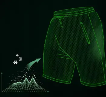 Youpin Sommeren black teknologi åndbar mesh is silke cool shorts is følelse af blød hud-venlige elastisk hurtig-tørrende materiale
