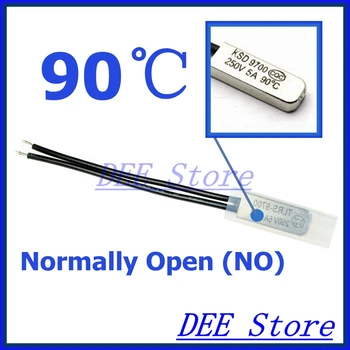 10stk/masse 90C Grader Celsius / 194F INGEN Normale Termiske Protector Sensor Termostat temperatur kontrol sikring skifte 250V 5A