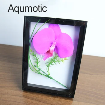 Aqumotic Hule fotoramme 3D Mode Skåret Plast Stel, Nye Landdistrikterne Grøn Pink Grøn Digital Samling Smykker God Ramme