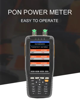 DHL Shipping PON optisk power meter+VFL høj præcision netværk detektor FTTH online tester pon test instrument 1310/1490/1550nm