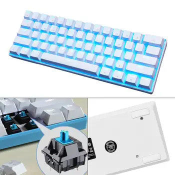RK61 Trådløse Mekanisk Tastatur Med LED-Belyst Tastatur Anti-skid Gaming-Tastaturer Til PC Tablet Tilbehør