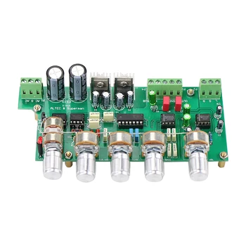 GHXAMP 2.1 Subwoofer-Forstærker NE5532 Preamp Tone Control Board 3 kanal TL072 Diskant Bas justering