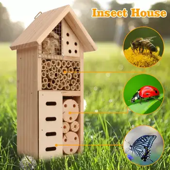 Træ-Insekt, Bi Butterfly House Træ Fejl Værelses Hotel Shelter Have Dekoration Reder Max Insekter Boks for Offentlig Have