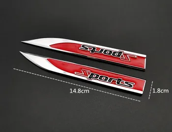 3D Car Styling Side Wing Logo Badge Bil Klistermærke til SsangYong Actyon Turismo Rodius Rexton Korando Kyron Musso Sport