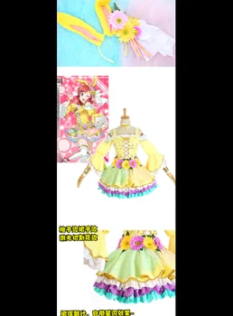 Maki Nishikino cos mand kvinde anime cosplay lovelive kostume sæt Sokker + kjole + tilbehør