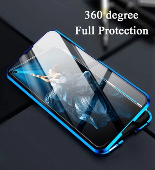 Hærdet Glas Telefon Tilfældet for Xiaomi Mi 10T Pro Skærm Protektor til Xiomi Mi 10T Flip Cover Farvet Magnetisk Metal Funda Shell