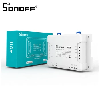 Sonoff 4CH R3 intelligent 4-Vejs Trådløse WiFi skifte Sonoff 4CH PRO R3 DIY Smart Switch 433 Mhz RF Smart Home Arbejder Med Alexa