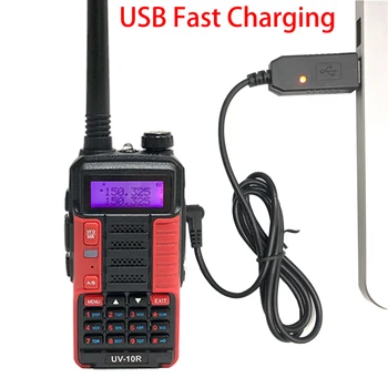 Baofeng Radio UV10R 2stk Walkie-Talkie High Power 10W Dual Band hf Transceiver USB-Opladning, 2-Vejs Skinke Radio, VHF, UHF UV-10R Ny