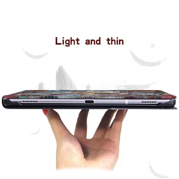 Læder Stand Case til Apple Ipad, 8 2020 8. Generation 10,2 Tommer Trykt Træ Tablet Bærbare Holdbar Beskyttende Sag + Pen