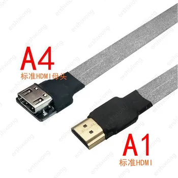 Nye Anti-indblanding HDMI-Kabel Ultralet FPV HDMI han til Mini/Micro HDMI hun FPC 10 cm 20 cm 30 cm 50 cm for GH4 GoPro BMPCC