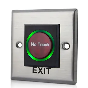 Infrarød Sensor-Knappen Switch Ikke Røre Kontaktløse panels Exit-Knappen med LED Indikation For adgangskontrol dørkontakt