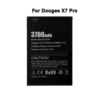 For Doogee X7 X7 Pro Batteri Batterie Batería Batterij Akkumulator BAT16503700 3700mAh