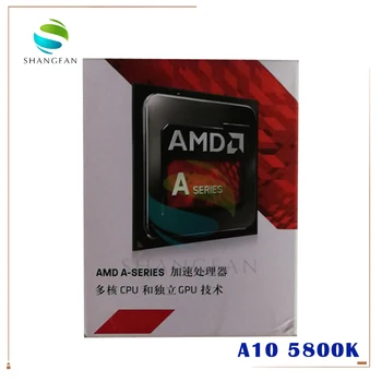 Ny AMD A-Serie, A10 5800 A10-5800K 3.8 Ghz 100W Quad-Core CPU Processor AD580KWOA44HJ Socket FM2 med CPU blæseren