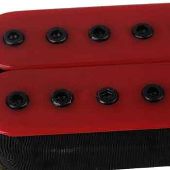 Keramisk Magnet Red Støjsvag Guitar Humbucker Bro Neck Pickup Sæt