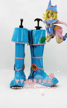 Yu-Gi-Oh Dark Magician Girl Mana cosplay Sko Støvler Custom-Made
