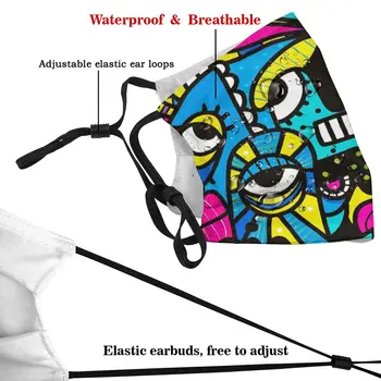 Breathwork Pablo Picasso Ikke-Disponible Munden Ansigt Maske Anti Haze Støvtæt Beskyttelse Cover Respirator Dæmpe Maske med Filtre