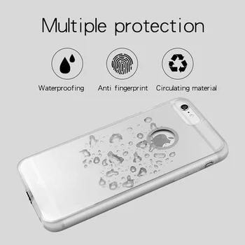 Høj kvalitet Qi Trådløse Oplader Modtager tilfældet for Iphone 5s SE 6s 7Plus til Apple iPhone 4.7 5.5 tommer Ultra thin Built-in Cover