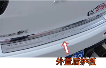 Bil styling Til Mitsubishi Lancer/Lancer X/Lancer Evo 2008-2018 Rustfrit Stål Bageste Kofanger Protector Guard Plade