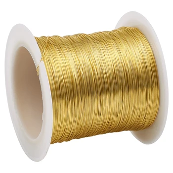 Copper Wire Kobber Beading Wire String Guld/hvid Guld/Siver Farve Til Smykker at Gøre DIY Armbånd Halskæde Håndværk Forsyninger
