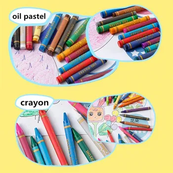 208PCS Farvet Blyant Kunstner Kit Pen, Pensel tegneværktøjer Sæt Børnehave Forsyninger Maleri Crayon Markør Børns Diy Legetøj