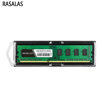 Rasalas 4GB 2Rx8 PC3-8500U DDR3 1066Mhz 1,5 V 240Pin Ikke-Ecc DIMM-Desktop PC RAM Fuldt ud kompatibelt Hukommelseskort