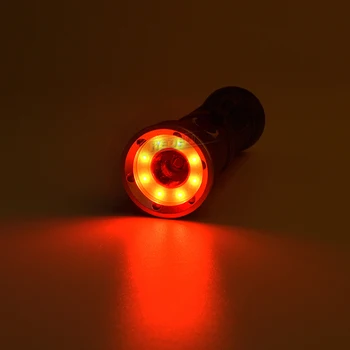 Led lygter COB rød flash lys Advarsel Lys xml t6 vandtæt lommelygte jagt Reparation bil lampe 18650 AAA linterna med magnet