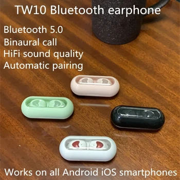 TW10 TWS Trådløse Bluetooth-Hovedtelefoner, HIFI Stereo støjreduktion Sports-Headset Til Iphone Huawei Oppo Xiaomi Musik Hovedtelefoner