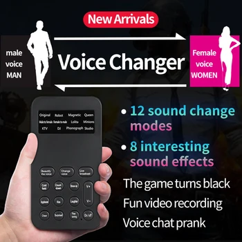 Voice Changer For Mobiltelefon, Computer, Tablet, Ipad Spil Maskine, Computer, Tablets, Bærbare Computere Mini Telefon Voice Changer