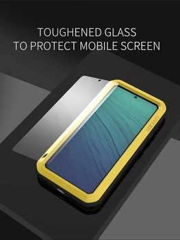 360 Fuld Beskyttende Stødsikkert rustning phone Case for Samsung Galaxy S20 Ultra S20 Plus Note 10 Plus Metal-Aluminium Bumper Cover