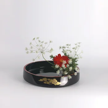 Zen Ikebana Bassin Vintage Plastik Urtepotte Vaser Desktop Hydroponics Plante Bonsai Plast Plade Frugt Skuffe Te Vask Home Decor