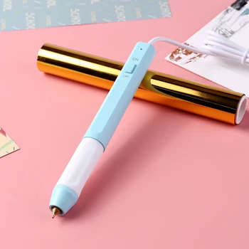 3m Glødende Folie Papir varmeandige Håndtag Varme Folie, Papir, Kuglepenne varmeprægning Pen til DIY Scrapbooking Læder Skabelon