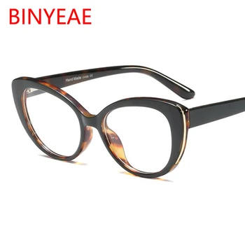 Fashion Kvinder Cat Eye Briller Ramme Søde Glas Optiske Billeder Retro Briller Computer Briller Gennemsigtige briller Mænd