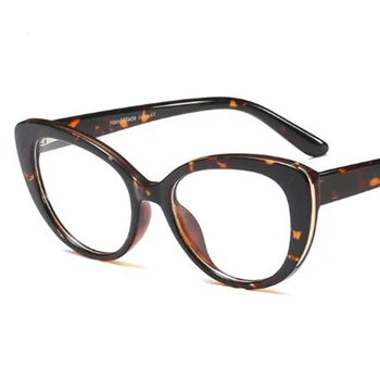 Fashion Kvinder Cat Eye Briller Ramme Søde Glas Optiske Billeder Retro Briller Computer Briller Gennemsigtige briller Mænd